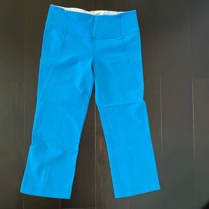 Blue capri Lululemon leggings